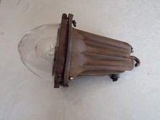 Ancienne Lanterne Industrielle d'extérieur à Suspendre en Fonte