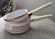 LOT DE 2 CASSEROLES EMAILLEES TOUS FEUX