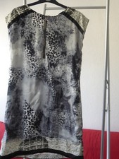 robe tunique doublée motifs panthère 90 cm 100% polyester tissu frais taille L 