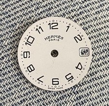 OCCASION @ CADRAN DE MONTRE HERMES CLIPPER @ 17 MM DE DIAMETRE @ HERMES DIAL