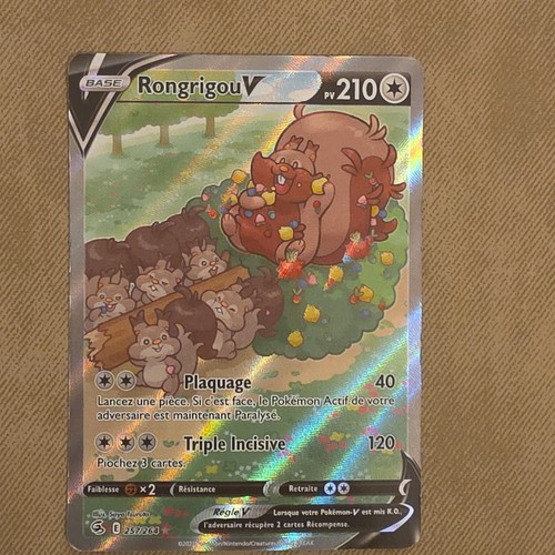Pokémon jcc rongrigou holo - rongrigou, v