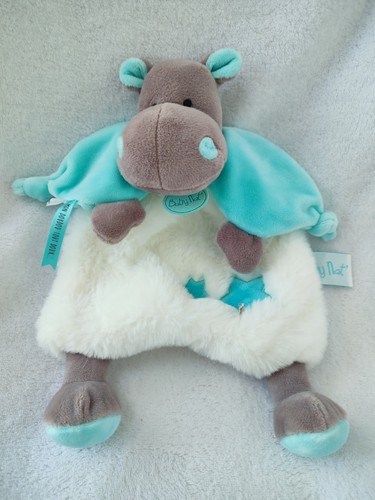 Doudou hippopotame bazile gris - doudou,