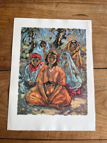 Lithographie n143 femme - lithographie,