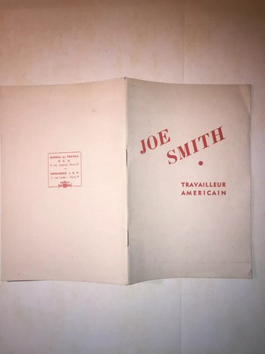 Ancien livre joe - livre, smith