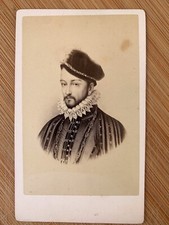 Photo Carte CDV 1865 Portrait Neurdein royaume de France Roi Charles IX