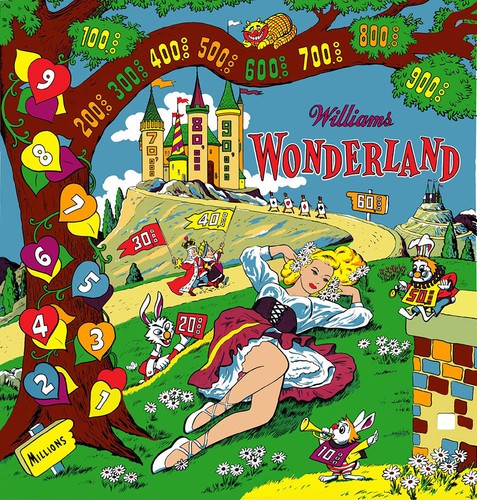 Williams wonderland pinball - williams,