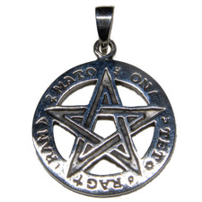Pentagramme Pendentif 925 Argent Pagan Celtique Wicca Wiccan Witch Amulette