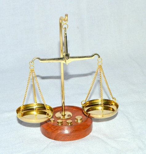 Balance pesée laiton de - balance,