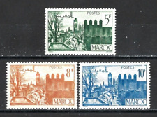 Complete set 3 Mint stamps* French Mandate MOROCCO 1950 " Garden of FEZ " (6803)