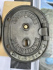porte compteur compagnie parisienne Gaz en fonte 19 ème XIXeme Siècle DÉCORATION