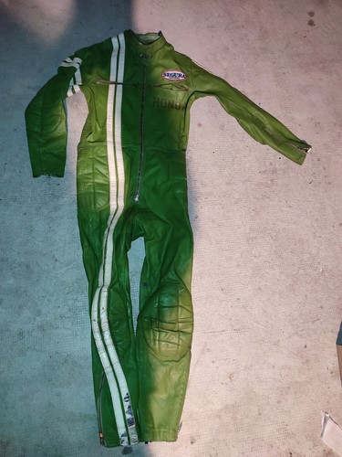 Combinaison moto cuir - en,