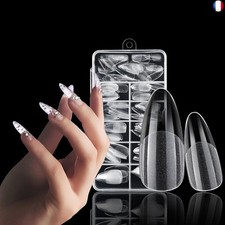 240 Pièces Faux Ongles, Faux Ongles Capsules French Acrylique Tips, 12 Tailles 