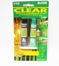 Alteco F-05 - Adhésif époxy transparent A + B de 3 tonnes 5 min pour la plupa...