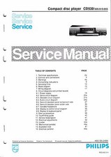 Service Manuel D'Instructions pour Philips CD 930