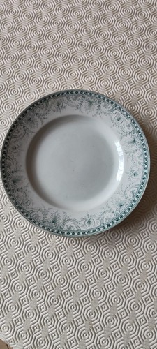 Assiette plate ancienne terre