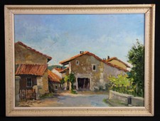 Aurélio GIANOLA (1915-2008) Vue de La Marthonie Dordogne Ziem Peintre Suisse