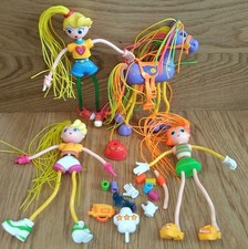 Lot Figurines Poupées Betty Spaghetti + Cheval + Accessoires Vintage Hasbro A-8