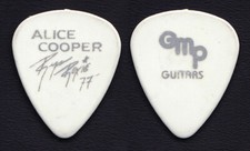 Vintage Alice Cooper Ryan Roxie Signature Blanc/Argenté Guitare Pick - 1997 Tour