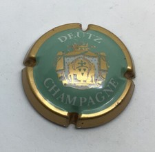 DEUTZ - N° 25 - CAPSULE CHAMPAGNE - TURQUOISE - CONTOUR OR