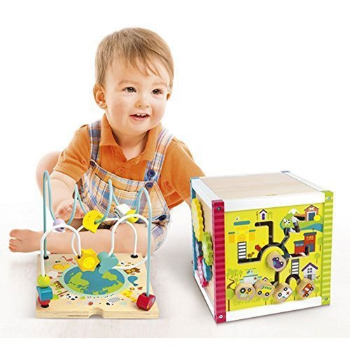 Cube activités bois avec - cube, en