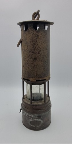 Lampe mineur ancienne verre - de,