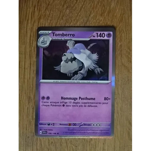 Carte pokemon tomberro holo - carte,