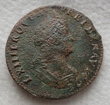 Louis XIV, Liard De France au Buste Âgé 1698 V