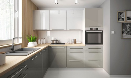 Cuisine brerra gris avec - cuisine,