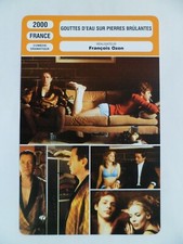 CARTE FICHE CINEMA 2000 GOUTTES D'EAU SUR PIERRES BRULANTES Bernard Giraudeau Ma