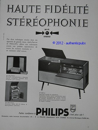Publicite 1957 philips - 1957,