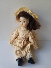 Ancienne poupée corps en tissus / tête en porcelaine Hauteur 36cm