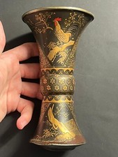 Antique Japanese Bronze Vase