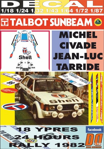 Decal talbot sunbeam lotus - decal,