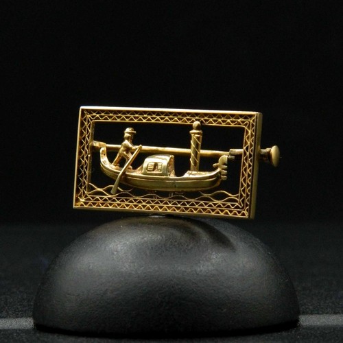 Or27 broche vintage en or - en,