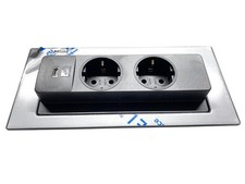 Multiprise de table EVOline BackFlip 2 prises Schuko USB C noir PRODUIT DE BASE