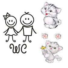 Autocollant Toilette Porte 3