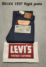Levi's LVC 501XX 1937 Made JAPAN Jean Rigid  Red Selvedge Shrink To Fit W32 L32