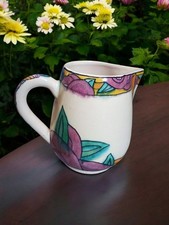  Pot en Faïence Signé Génia D'Azarieff - Pièce Vintage Marque Azarieff