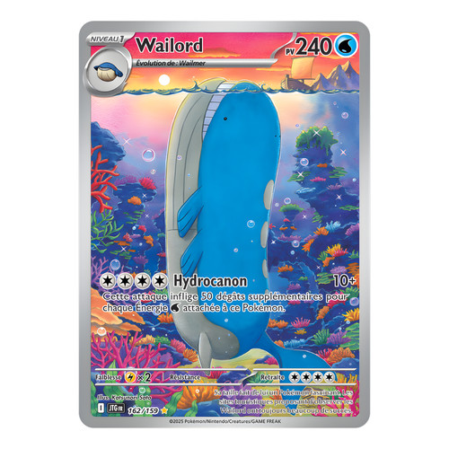 Wailord 162 159 carte - 🇫🇷,