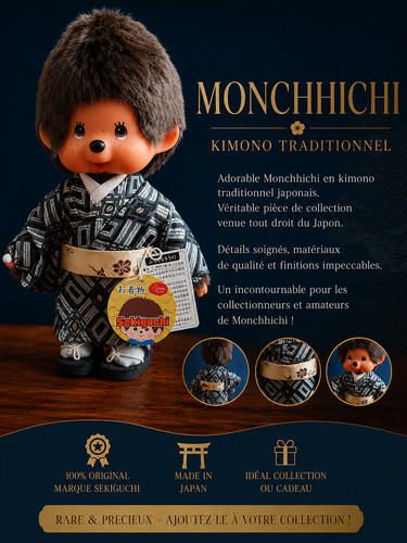 Monchhichi japonais kimono - monchhichi,