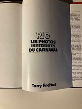 Pink star Editions - Tony Freitas - Rio les photos interdites du carnaval - 1983