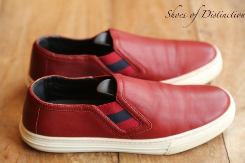 Mocassins cuir rouge gucci - rouge,