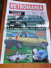 RETROMANIA N°88 SAGA SUPER 5 SALON AUTO GENEVE 1972 RANGE ROVER 30 ANS FORMULE 1