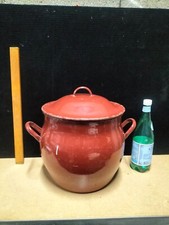 Ancien Fait Tout , Marmite Émaillé Vintage, Hauteur 28cm , 6 Photos " Toudeco " 