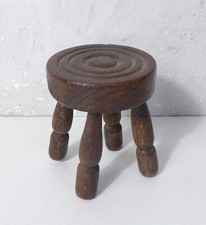 tabouret breton miniature pour maison de poupée vintage art populaire