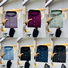 Hommes Kurta Ensemble Pakistanais Pyjama Indien Pour Mariage Sherwani Fête Groom