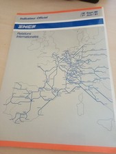 1990 chaix guide indicateur horaires train SNCF-relations internationales europe