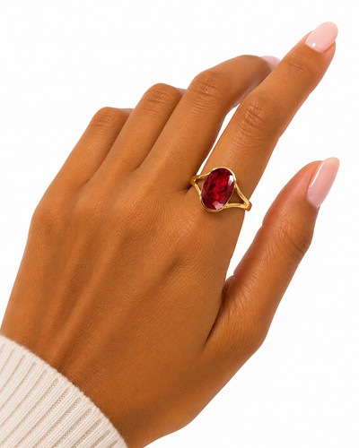 Bague fiançailles ovale - de,