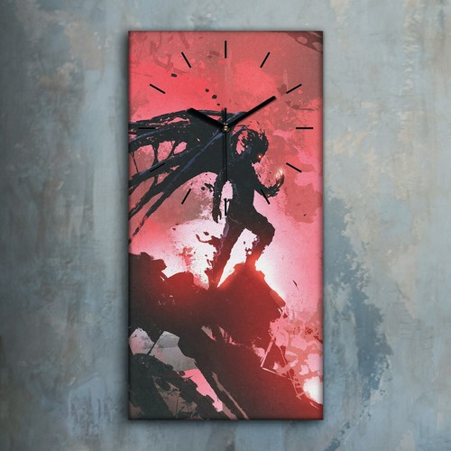 Horloge murale sur - toile, 30x60