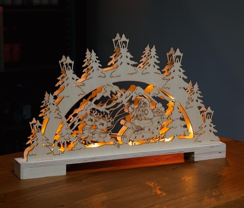 Lumière led bois avec - led, en